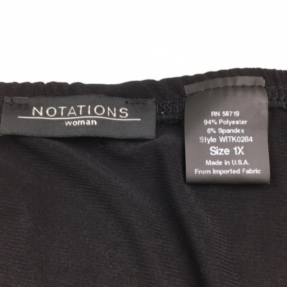 Notations Black Ruffle Hem Skirt - Picture 6 of 16